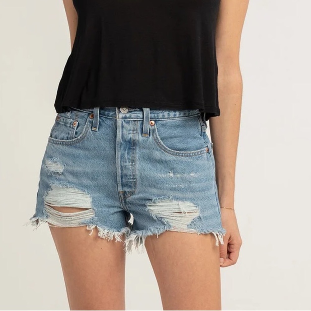 LEVI'S 501 High Rise Womens Denim Shorts